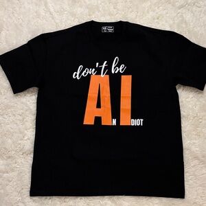 Black and Orange Graphic Men's T-Shirt